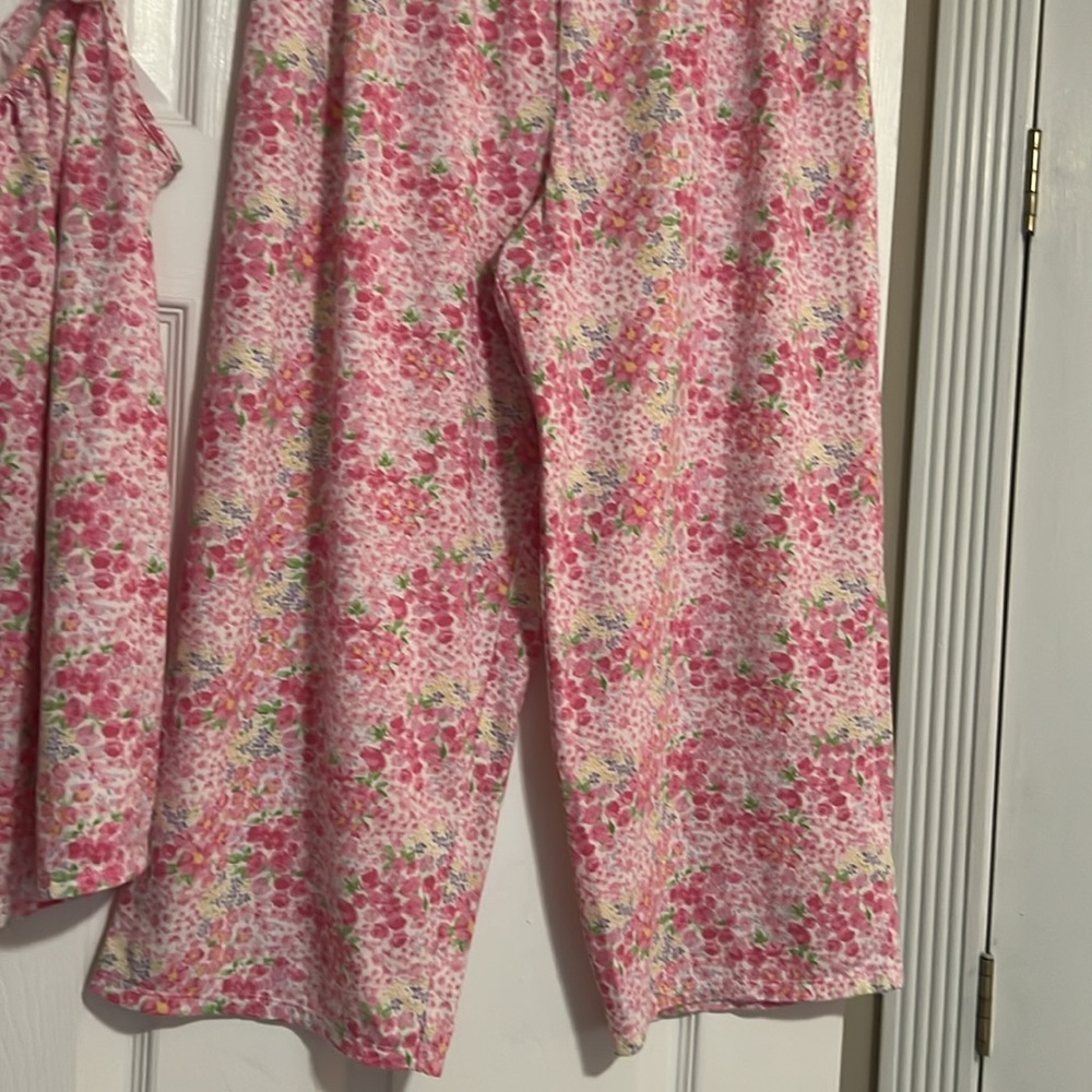 On Gossamer Pink Floral Pajama Set - Picture 4 of 5